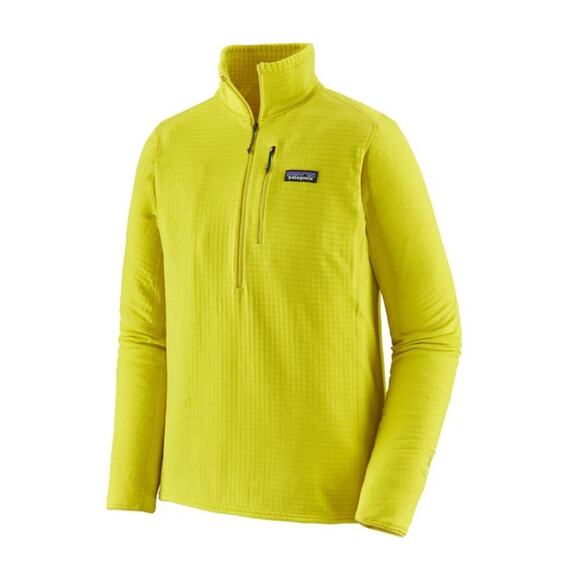 Patagonia Other - Patagonia R1 Regulator Fleece Pullover Men’s Medium Yellow Waffle Grid Hi-Vis